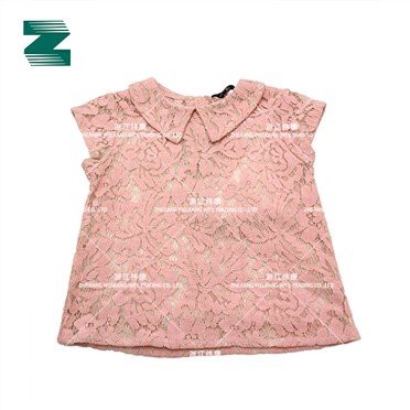 بلوز بچه گانه پارچه توری با آستر