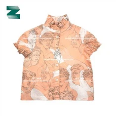 پیراهن برای کودکان در پارچه بافته شده چاپ دیجیتال